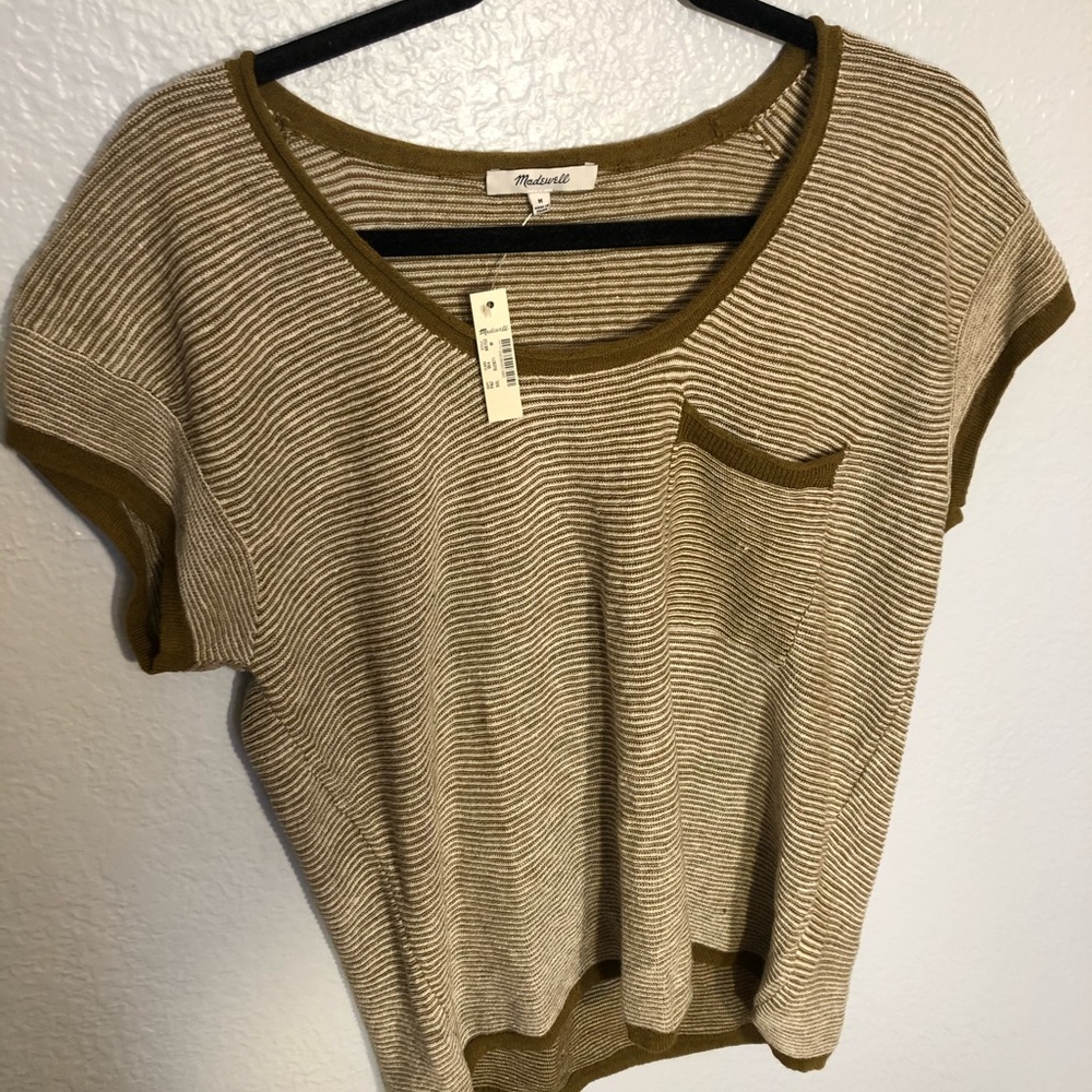 NWT Madewell Watermoore Short-Sleeve Sweater - Picture 2 of 7